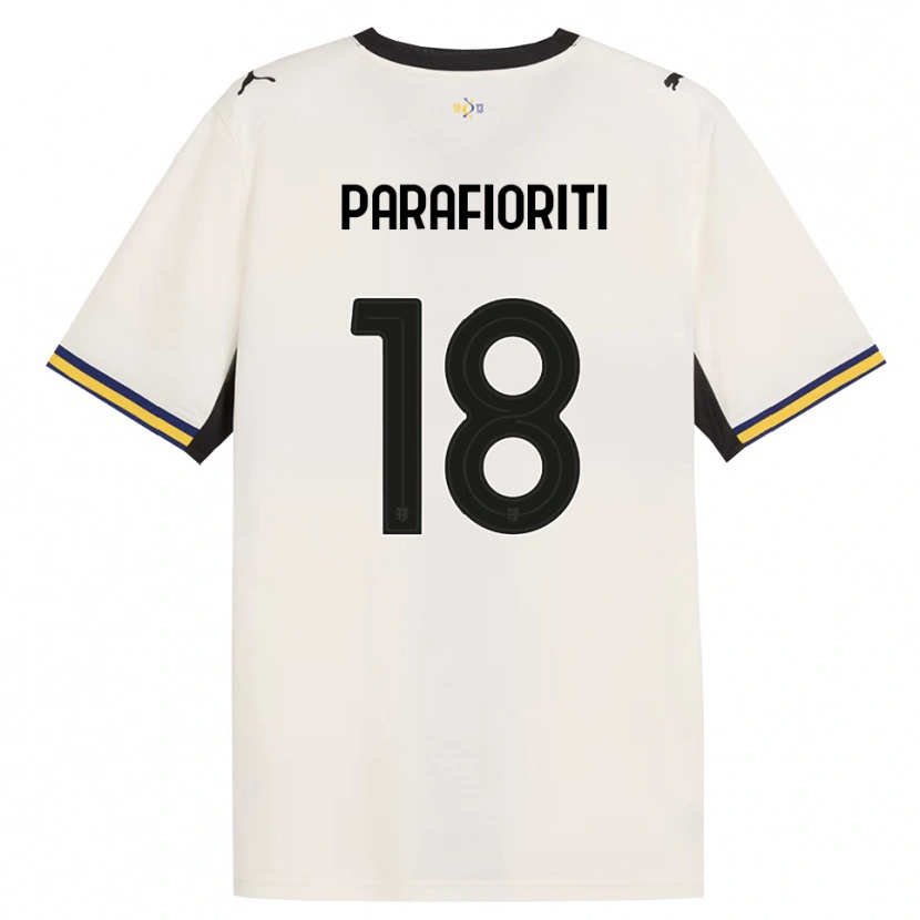 Danxen Heren Giovanni Parafioriti #18 Off-White Zwart Geel Thuisshirt Thuistenue 2026/27 T-Shirt