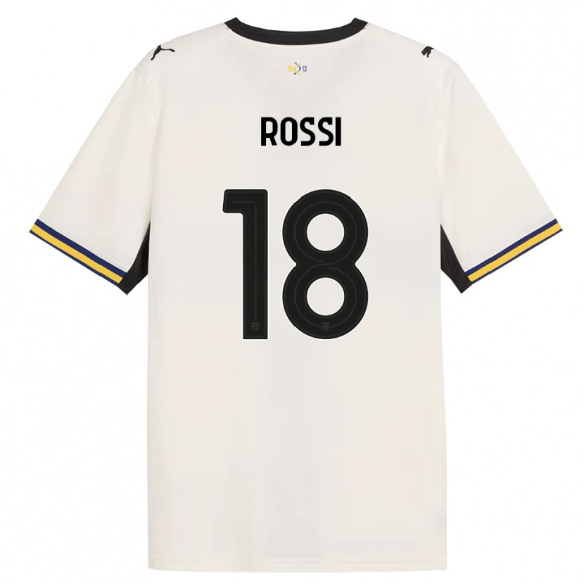 Danxen Heren Diego Rossi #18 Off-White Zwart Geel Thuisshirt Thuistenue 2026/27 T-Shirt