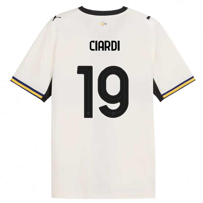 Danxen Heren Alessandro Ciardi #19 Off-White Zwart Geel Thuisshirt Thuistenue 2026/27 T-Shirt