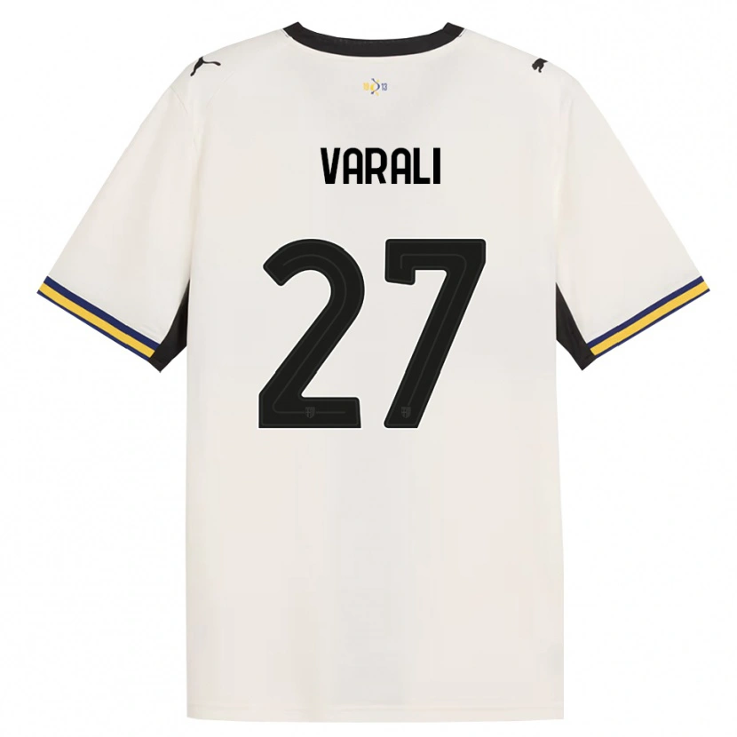 Danxen Heren Ludovico Varali #27 Off-White Zwart Geel Thuisshirt Thuistenue 2026/27 T-Shirt