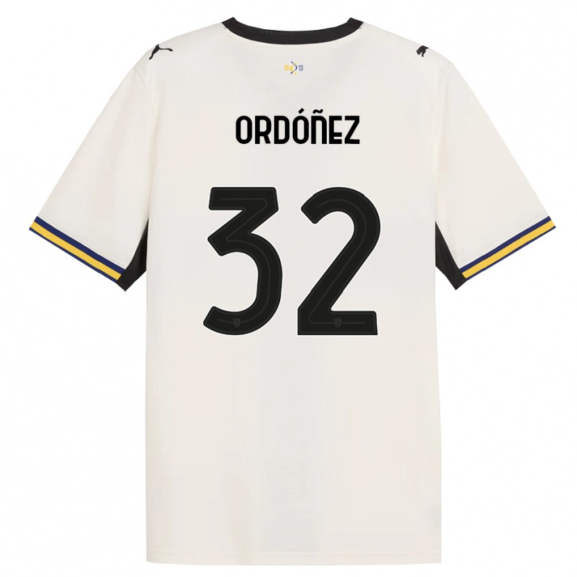 Danxen Heren Christian Ordóñez #32 Off-White Zwart Geel Thuisshirt Thuistenue 2026/27 T-Shirt