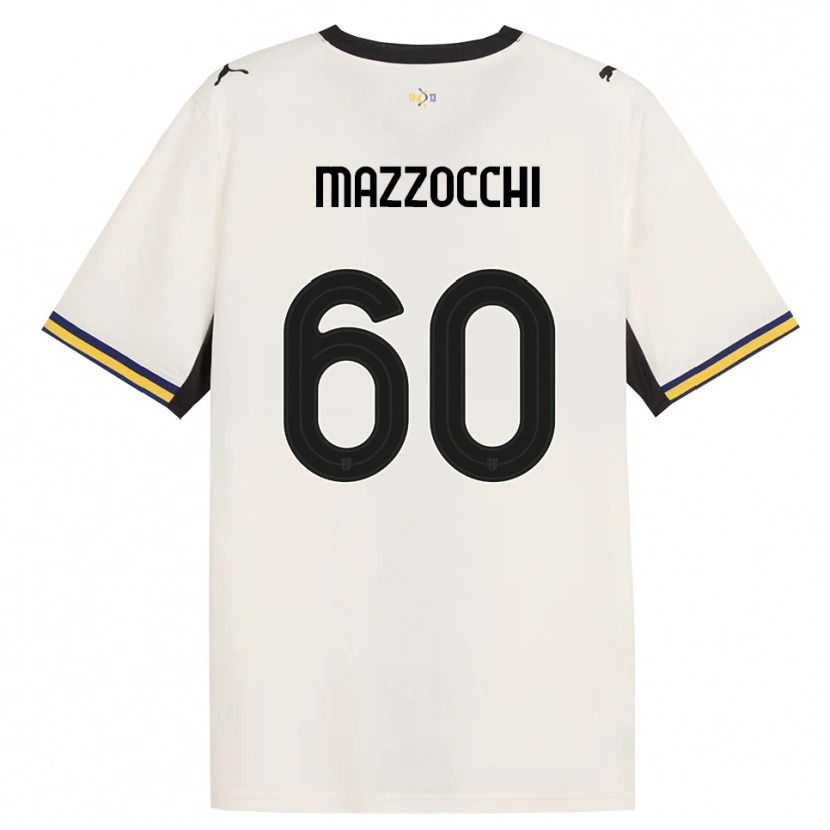 Danxen Heren Alessandro Mazzocchi #60 Off-White Zwart Geel Thuisshirt Thuistenue 2026/27 T-Shirt