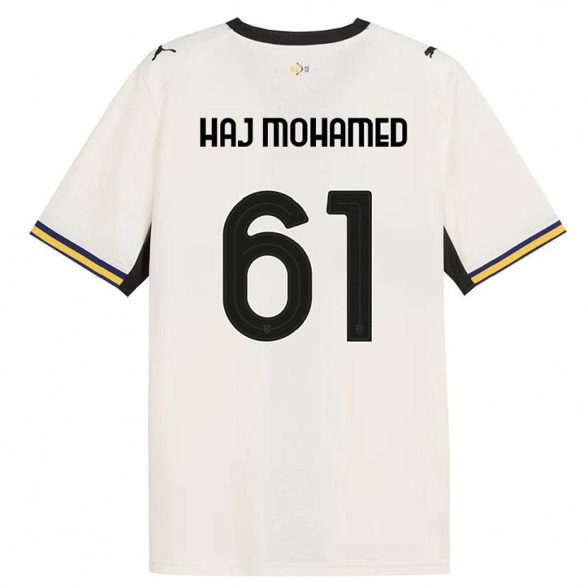Danxen Heren Anas Haj Mohamed #61 Off-White Zwart Geel Thuisshirt Thuistenue 2026/27 T-Shirt