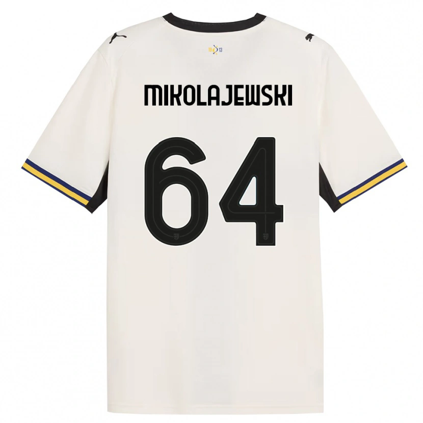Danxen Heren Daniel Mikolajewski #64 Off-White Zwart Geel Thuisshirt Thuistenue 2026/27 T-Shirt