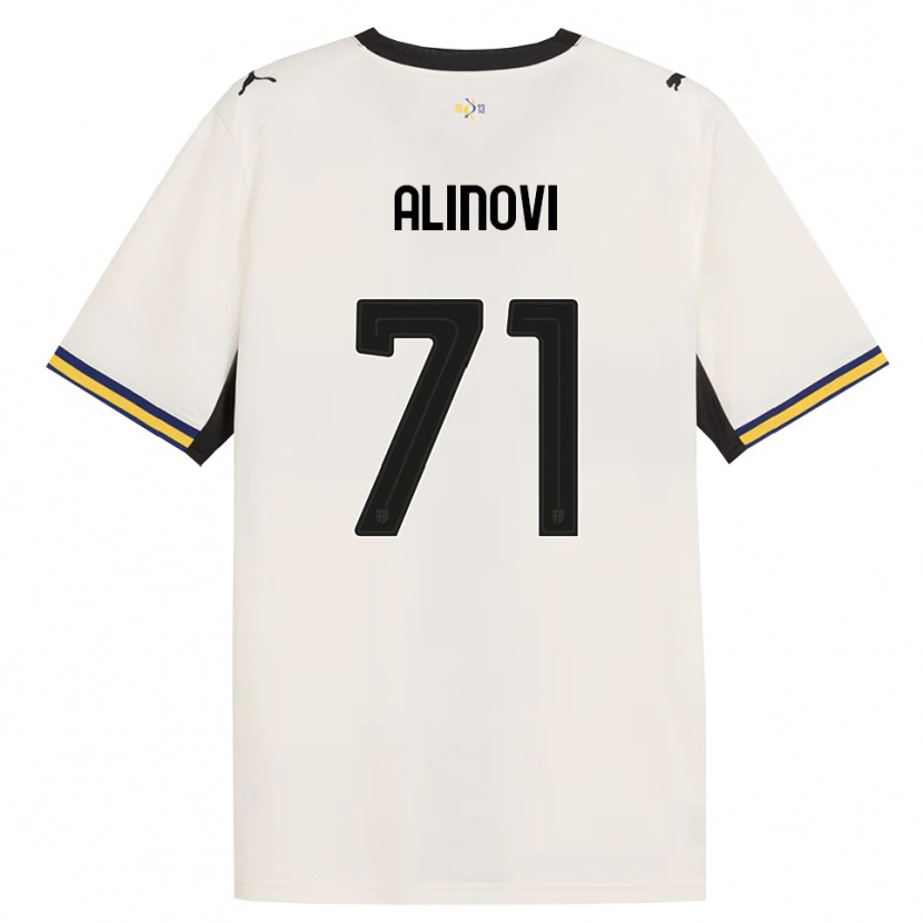 Danxen Heren Filippo Alinovi #71 Off-White Zwart Geel Thuisshirt Thuistenue 2026/27 T-Shirt