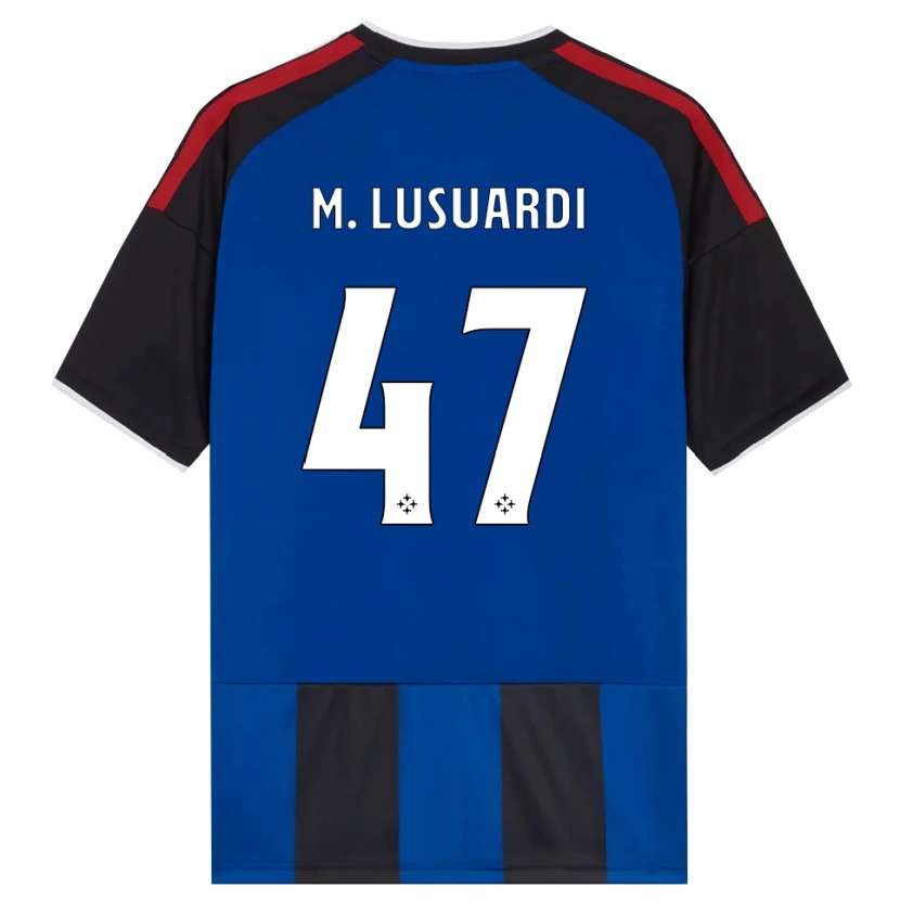 Danxen Heren Mateus Lusuardi #47 Zwart Rood Wit Blauw Thuisshirt Thuistenue 2026/27 T-Shirt