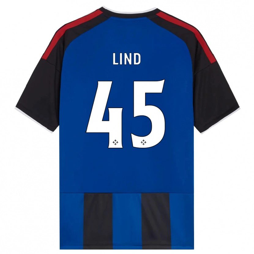 Danxen Heren Alexander Lind #45 Zwart Rood Wit Blauw Thuisshirt Thuistenue 2026/27 T-Shirt