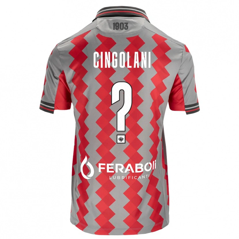 Danxen Heren Raoul Cingolani #0 Grijs Rood Wit Thuisshirt Thuistenue 2026/27 T-Shirt