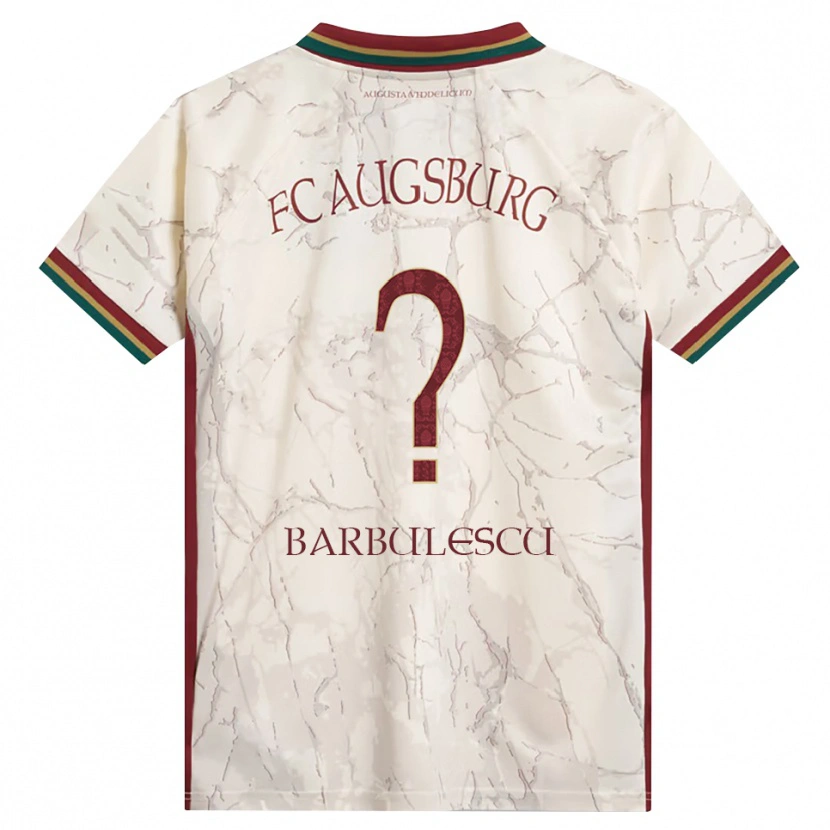 Danxen Heren Luca Bărbulescu #0 Groen Rijst Wit Bordeauxrood Thuisshirt Thuistenue 2026/27 T-Shirt