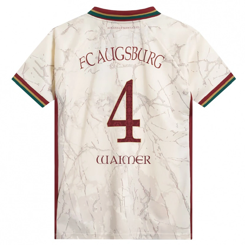 Danxen Heren Johannes Waimer #4 Groen Rijst Wit Bordeauxrood Thuisshirt Thuistenue 2026/27 T-Shirt