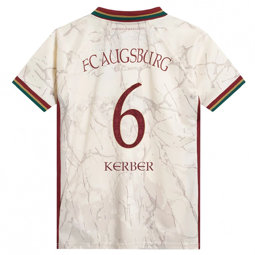 Danxen Heren Luca Kerber #6 Groen Rijst Wit Bordeauxrood Thuisshirt Thuistenue 2026/27 T-Shirt