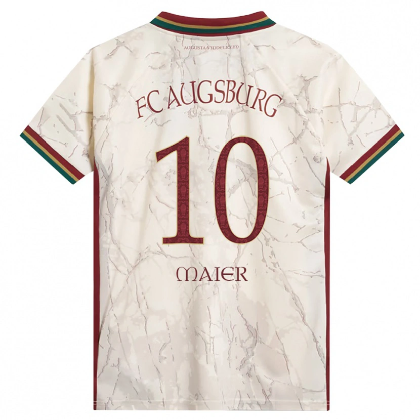 Danxen Heren Arne Maier #10 Groen Rijst Wit Bordeauxrood Thuisshirt Thuistenue 2026/27 T-Shirt