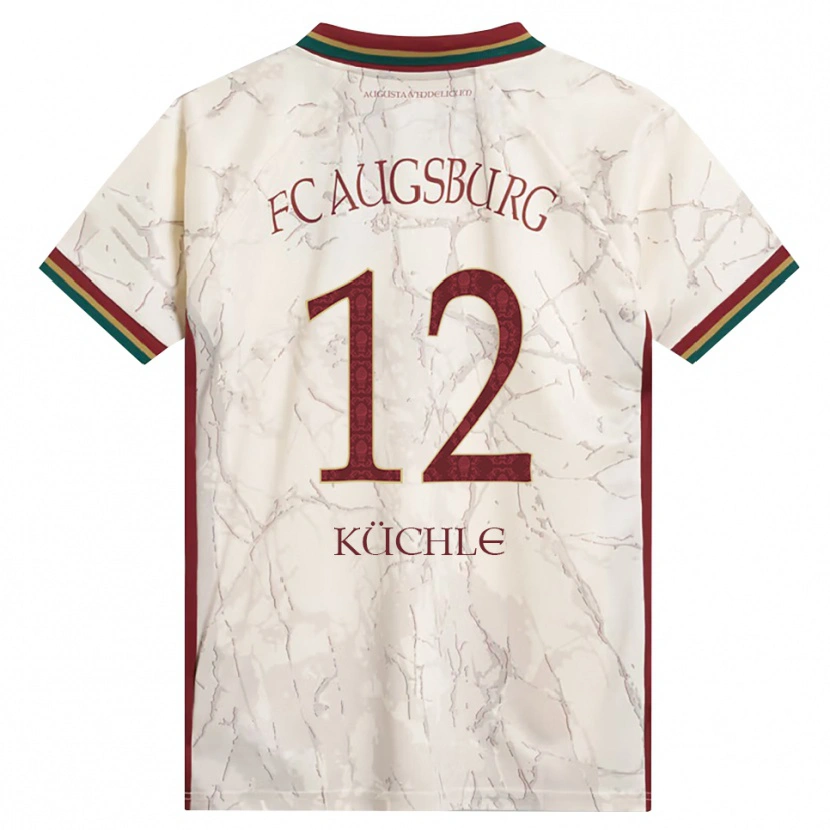 Danxen Heren Jana Küchle #12 Groen Rijst Wit Bordeauxrood Thuisshirt Thuistenue 2026/27 T-Shirt