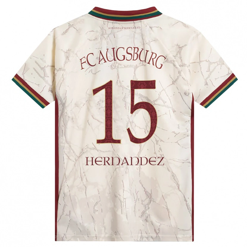 Danxen Heren Saidu Hernandez #15 Groen Rijst Wit Bordeauxrood Thuisshirt Thuistenue 2026/27 T-Shirt