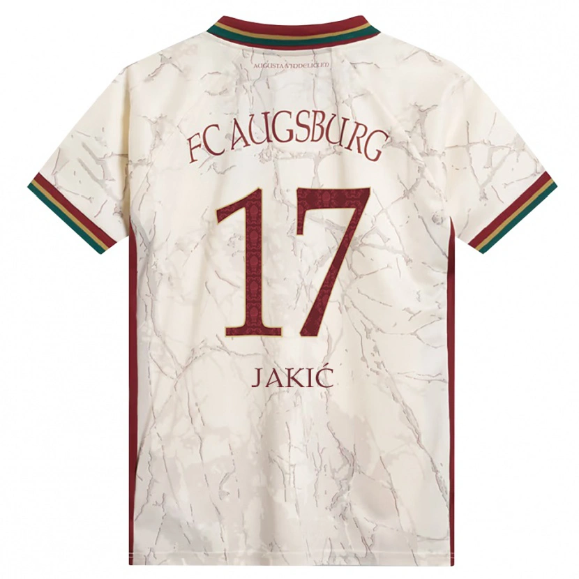 Danxen Heren Kristijan Jakic #17 Groen Rijst Wit Bordeauxrood Thuisshirt Thuistenue 2026/27 T-Shirt