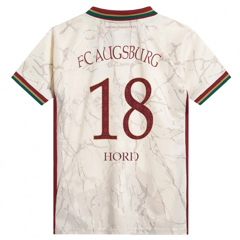 Danxen Heren Tobias Horn #18 Groen Rijst Wit Bordeauxrood Thuisshirt Thuistenue 2026/27 T-Shirt
