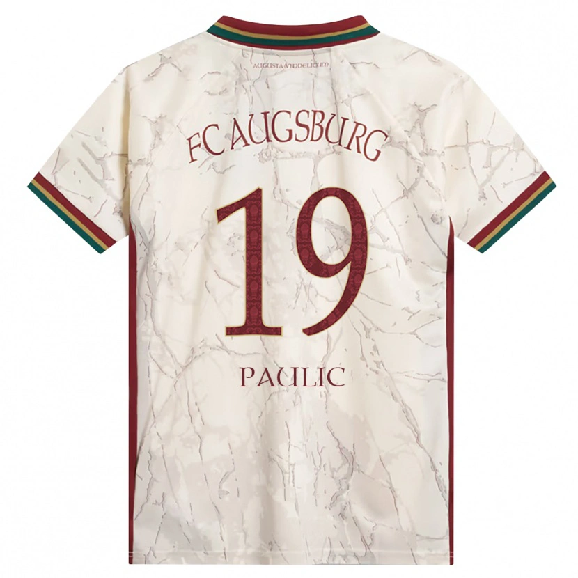 Danxen Heren Anthony Paulic #19 Groen Rijst Wit Bordeauxrood Thuisshirt Thuistenue 2026/27 T-Shirt