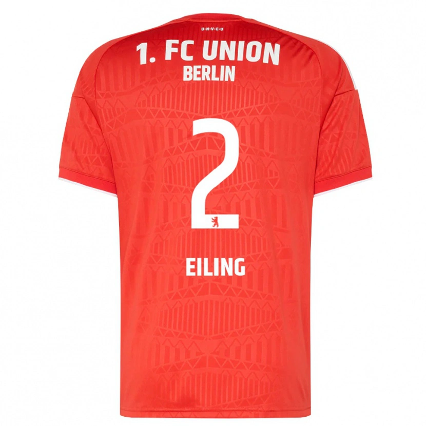 Danxen Heren Phillip Eiling #2 Rood Wit Thuisshirt Thuistenue 2026/27 T-Shirt