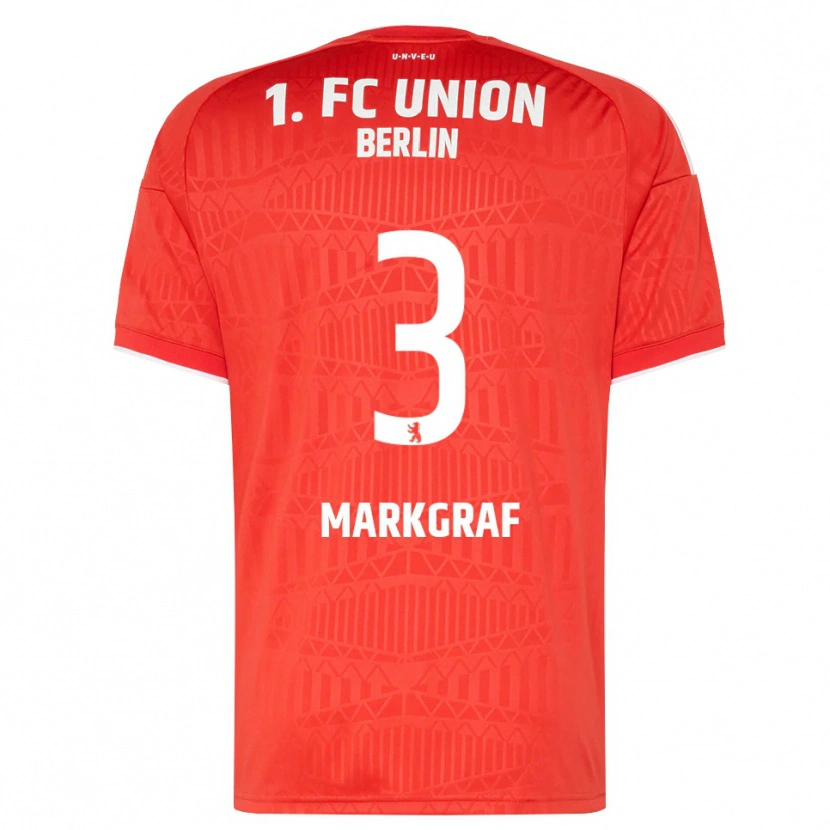 Danxen Heren Andrik Markgraf #3 Rood Wit Thuisshirt Thuistenue 2026/27 T-Shirt