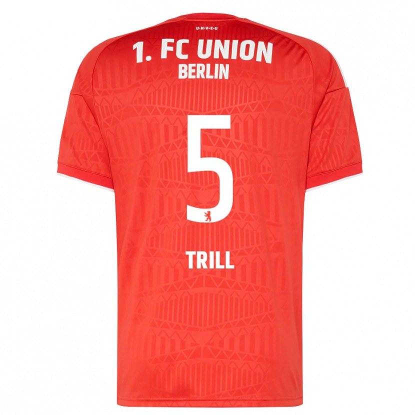 Danxen Heren Santiago Trill #5 Rood Wit Thuisshirt Thuistenue 2026/27 T-Shirt