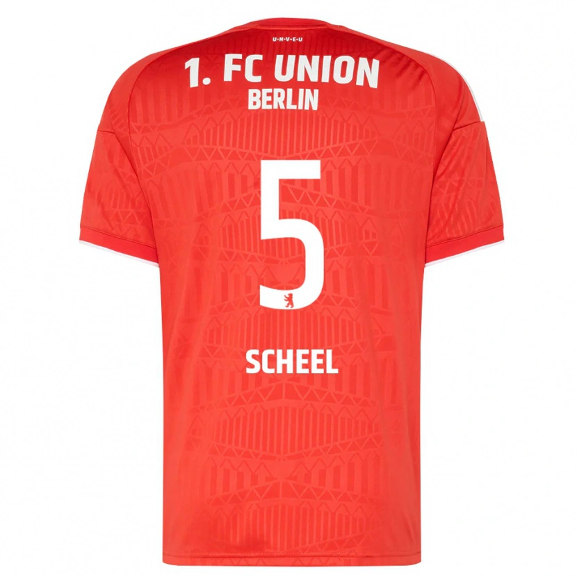 Danxen Heren Luca Scheel #5 Rood Wit Thuisshirt Thuistenue 2026/27 T-Shirt