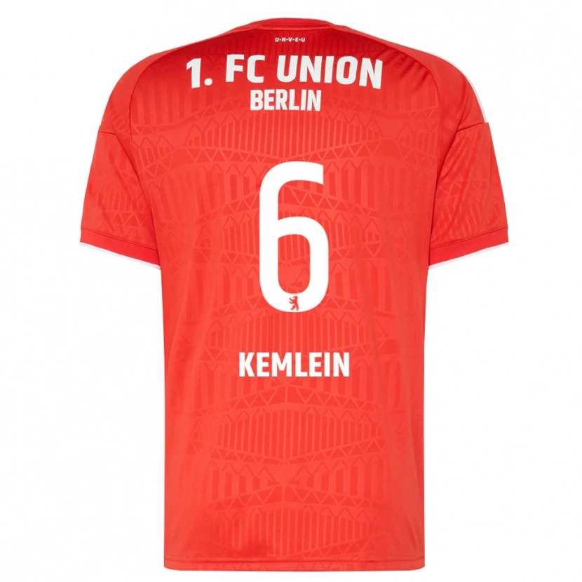 Danxen Heren Aljoscha Kemlein #6 Rood Wit Thuisshirt Thuistenue 2026/27 T-Shirt