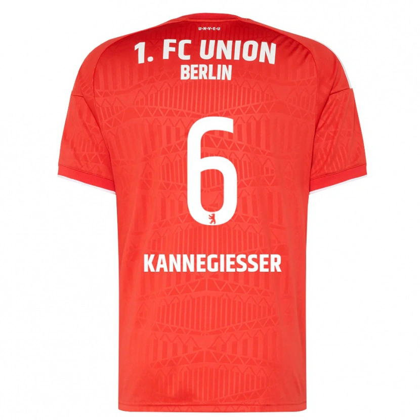 Danxen Heren Tom Kannegießer #6 Rood Wit Thuisshirt Thuistenue 2026/27 T-Shirt