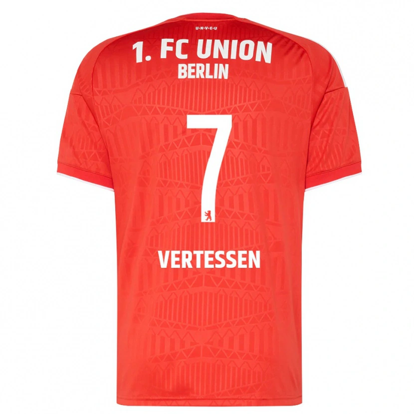 Danxen Heren Yorbe Vertessen #7 Rood Wit Thuisshirt Thuistenue 2026/27 T-Shirt