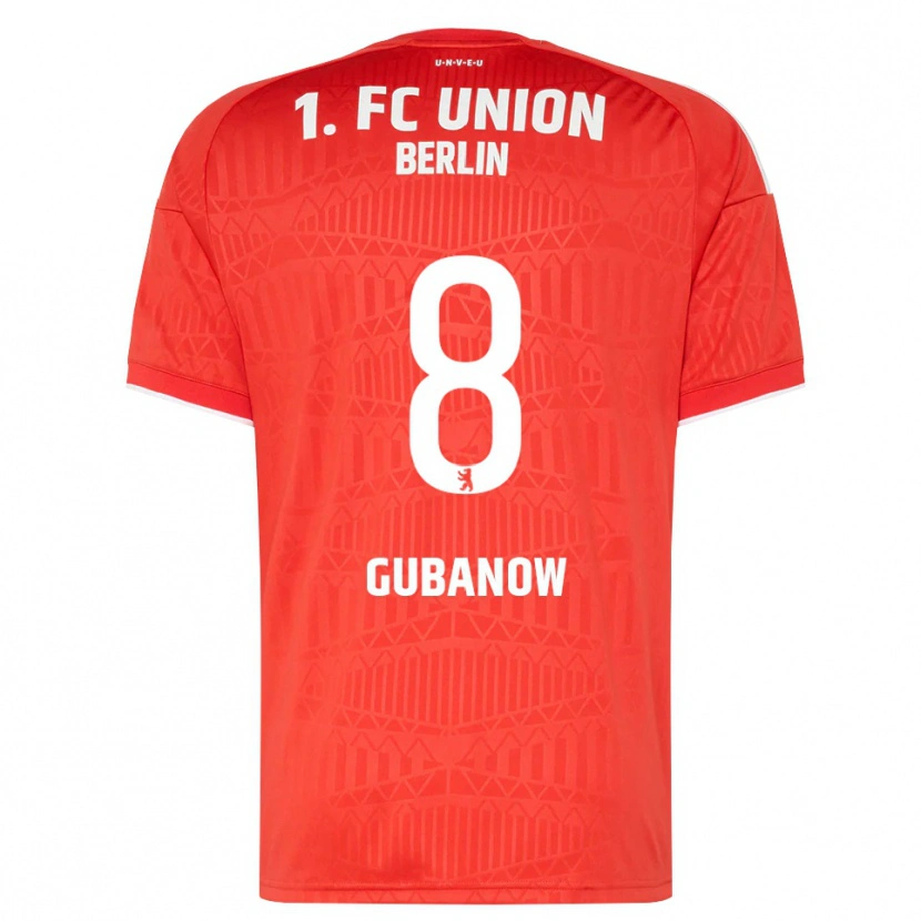 Danxen Heren Oskar Gubanow #8 Rood Wit Thuisshirt Thuistenue 2026/27 T-Shirt