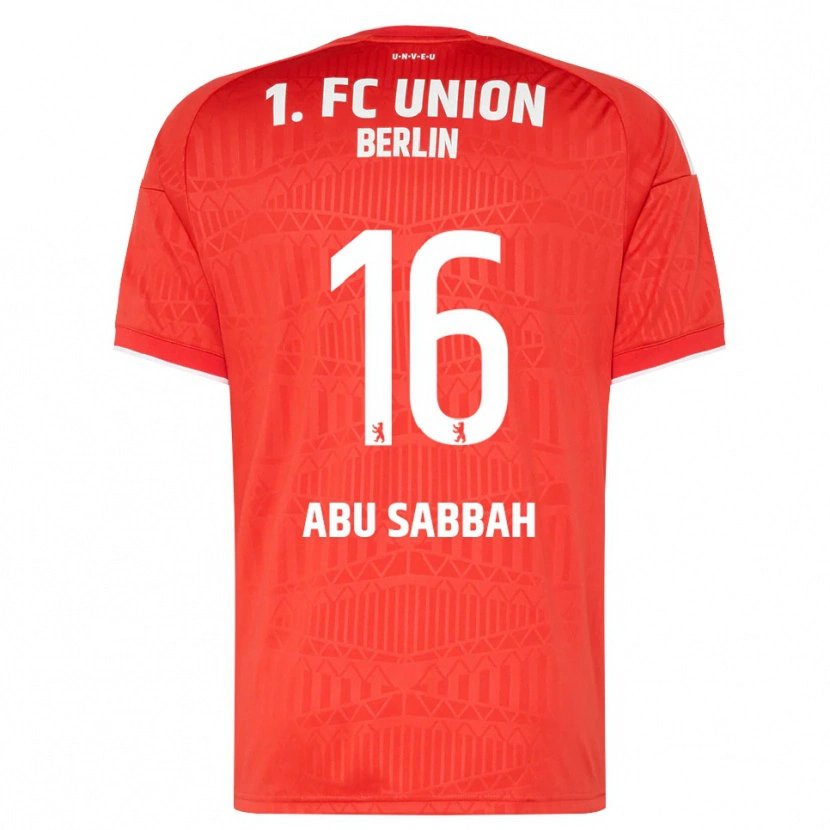 Danxen Heren Sarah Abu Sabbah #16 Rood Wit Thuisshirt Thuistenue 2026/27 T-Shirt