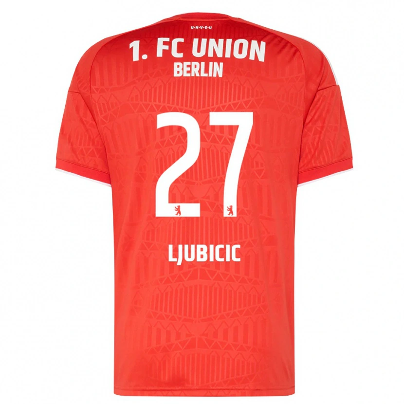 Danxen Heren Marin Ljubicic #27 Rood Wit Thuisshirt Thuistenue 2026/27 T-Shirt