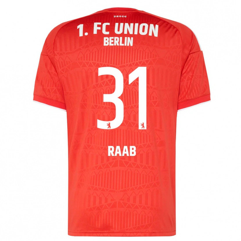 Danxen Heren Matheo Raab #31 Rood Wit Thuisshirt Thuistenue 2026/27 T-Shirt