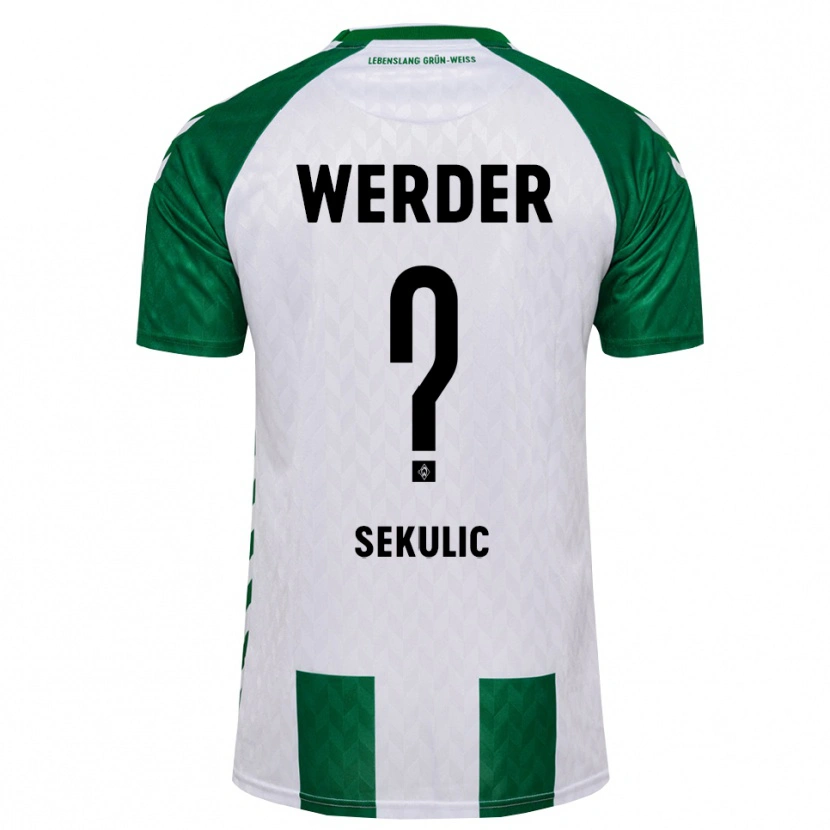 Danxen Heren Jug Sekulic #0 Groen Wit Thuisshirt Thuistenue 2026/27 T-Shirt