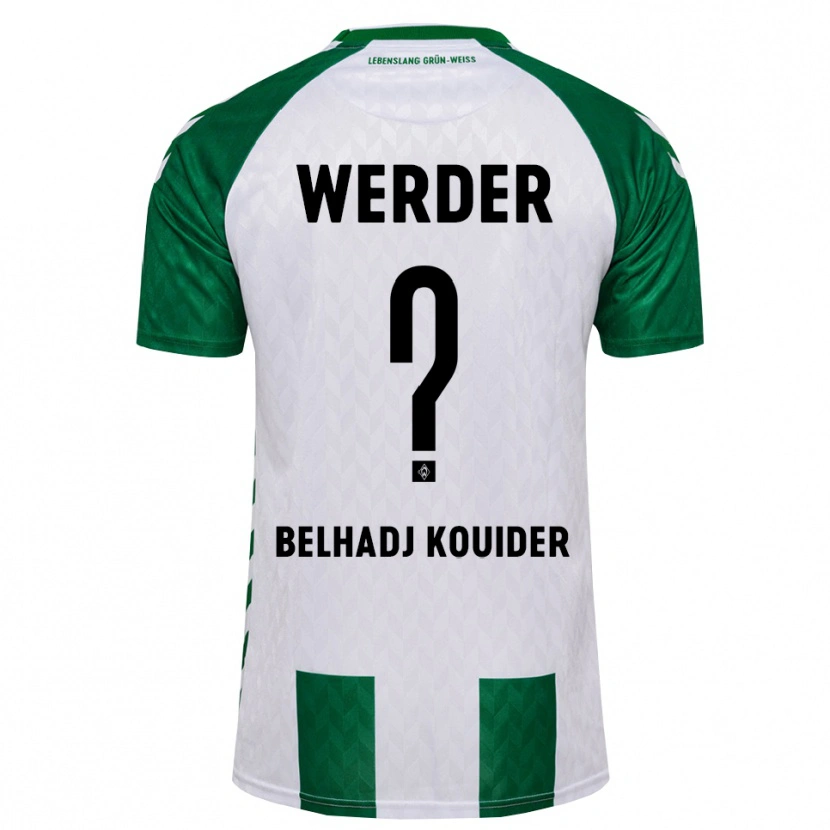 Danxen Heren Mahfoud Belhadj Kouider #0 Groen Wit Thuisshirt Thuistenue 2026/27 T-Shirt