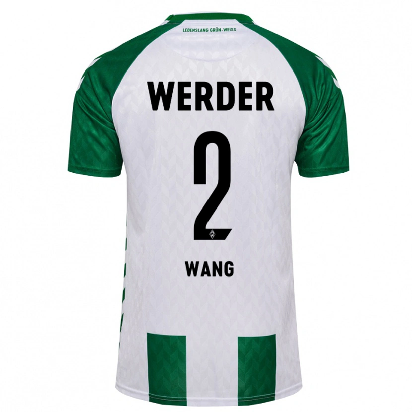 Danxen Heren Bowen Wang #2 Groen Wit Thuisshirt Thuistenue 2026/27 T-Shirt