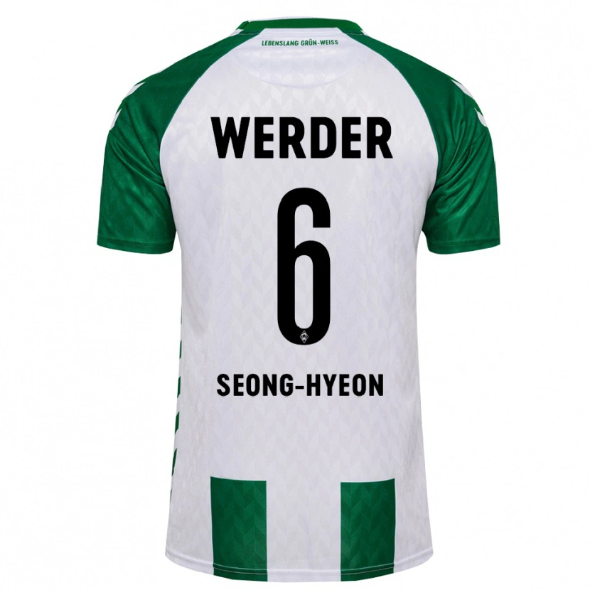 Danxen Heren Seong-Hyeon Jung #6 Groen Wit Thuisshirt Thuistenue 2026/27 T-Shirt