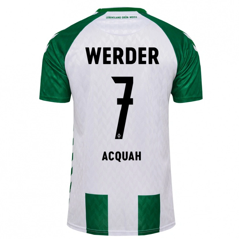 Danxen Heren Joseph Shadrach Acheampong Acquah #7 Groen Wit Thuisshirt Thuistenue 2026/27 T-Shirt