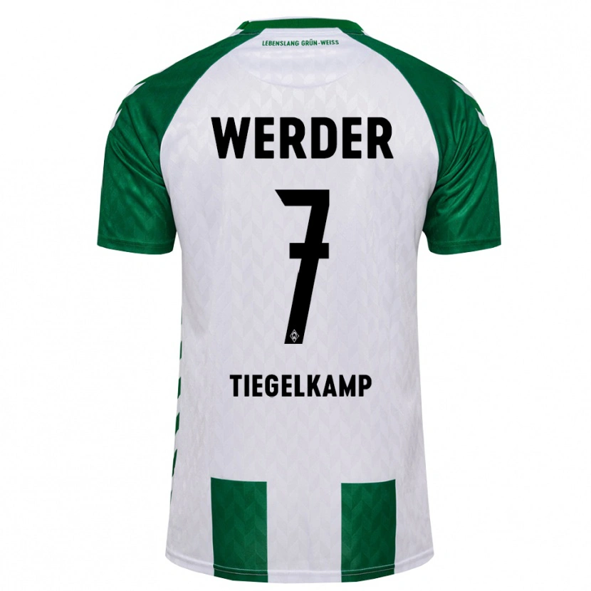 Danxen Heren Maximilian Tiegelkamp #7 Groen Wit Thuisshirt Thuistenue 2026/27 T-Shirt