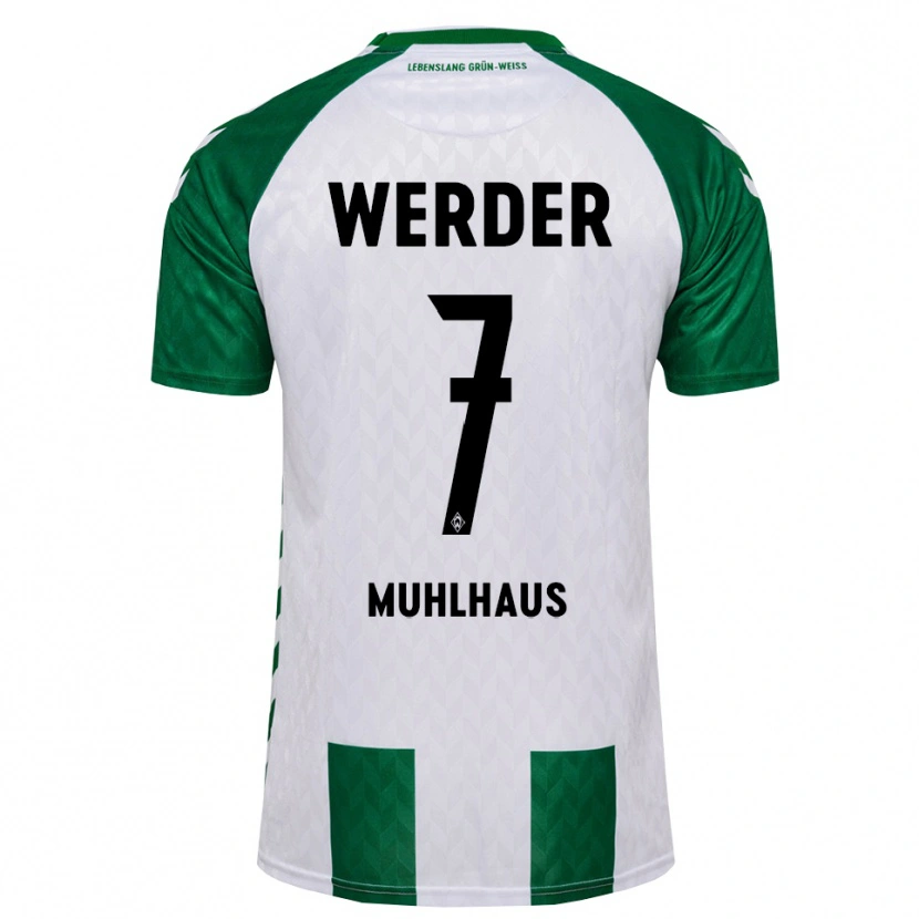 Danxen Heren Larissa Mühlhaus #7 Groen Wit Thuisshirt Thuistenue 2026/27 T-Shirt