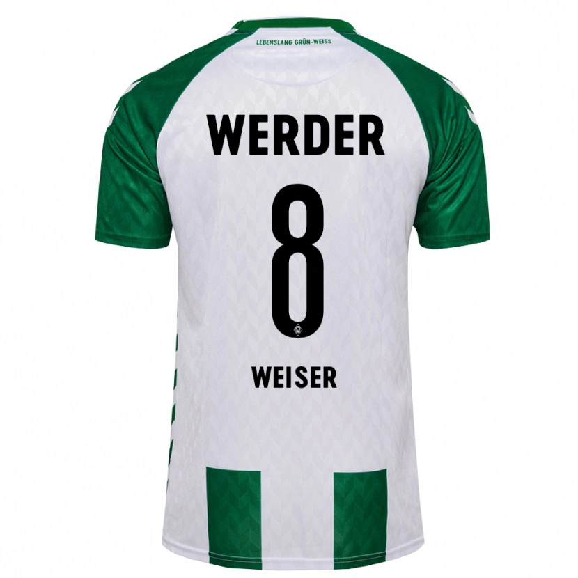 Danxen Heren Mitchell Weiser #8 Groen Wit Thuisshirt Thuistenue 2026/27 T-Shirt