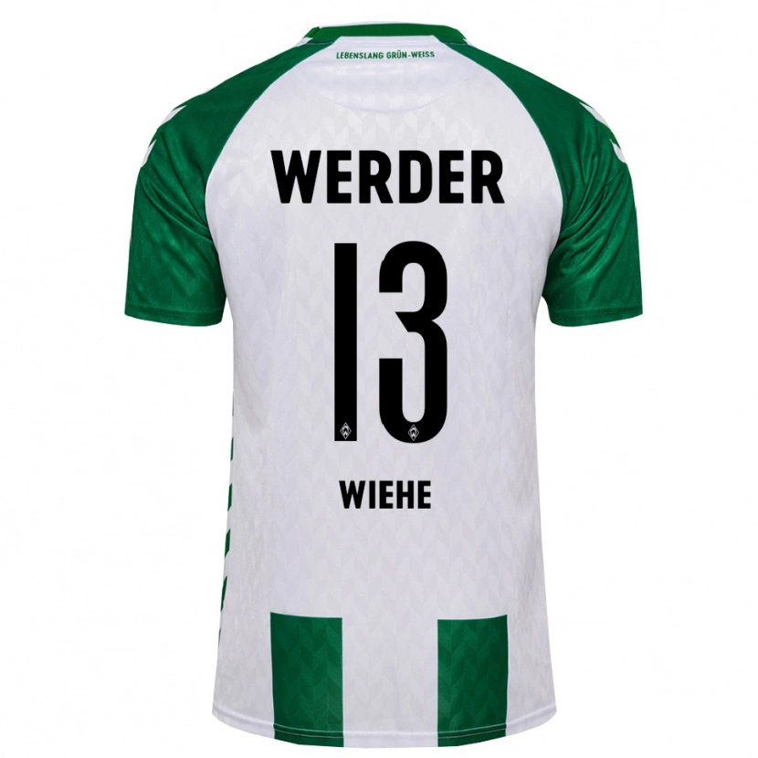 Danxen Heren Jakob Wiehe #13 Groen Wit Thuisshirt Thuistenue 2026/27 T-Shirt