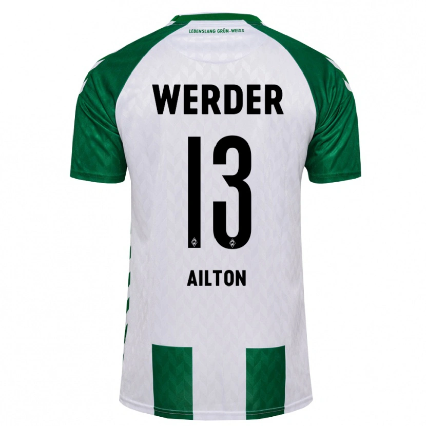 Danxen Heren Ailton Ramon Goncalves Rodriguez #13 Groen Wit Thuisshirt Thuistenue 2026/27 T-Shirt