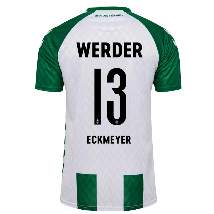 Danxen Heren Tjark Eckmeyer #13 Groen Wit Thuisshirt Thuistenue 2026/27 T-Shirt