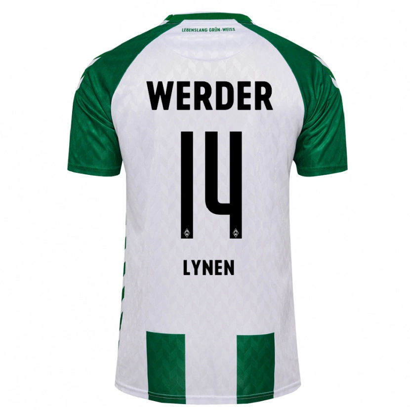 Danxen Heren Senne Lynen #14 Groen Wit Thuisshirt Thuistenue 2026/27 T-Shirt