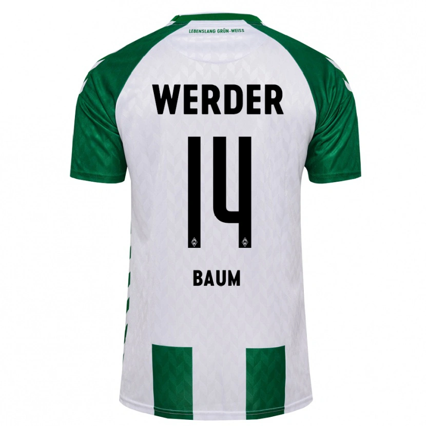 Danxen Heren Lennart Baum #14 Groen Wit Thuisshirt Thuistenue 2026/27 T-Shirt