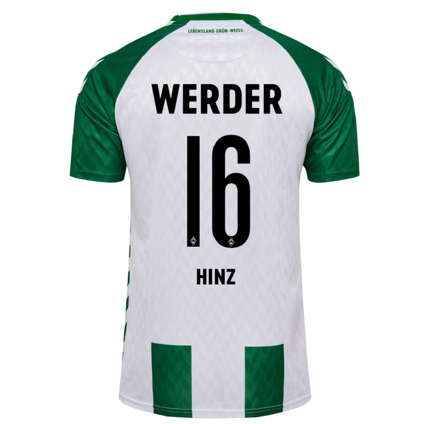 Danxen Heren Alexandro Hinz #16 Groen Wit Thuisshirt Thuistenue 2026/27 T-Shirt