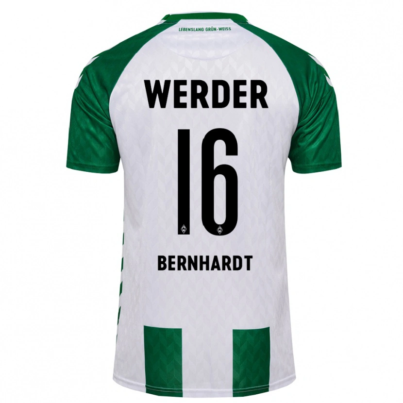 Danxen Heren Emilie Bernhardt #16 Groen Wit Thuisshirt Thuistenue 2026/27 T-Shirt