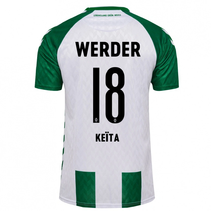 Danxen Heren Naby Keïta #18 Groen Wit Thuisshirt Thuistenue 2026/27 T-Shirt