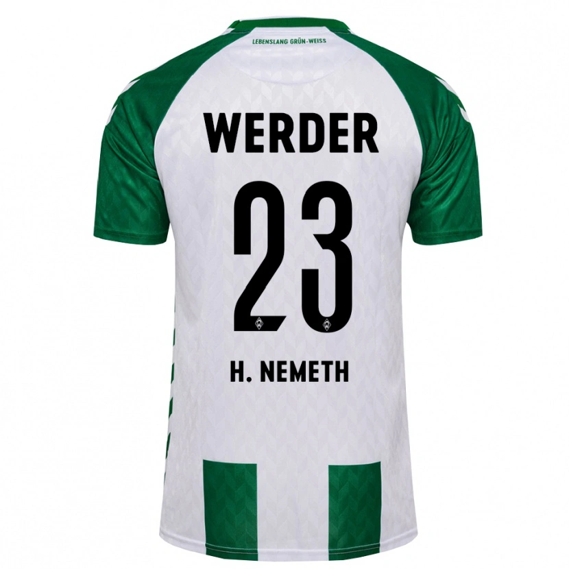 Danxen Heren Hanna Németh #23 Groen Wit Thuisshirt Thuistenue 2026/27 T-Shirt