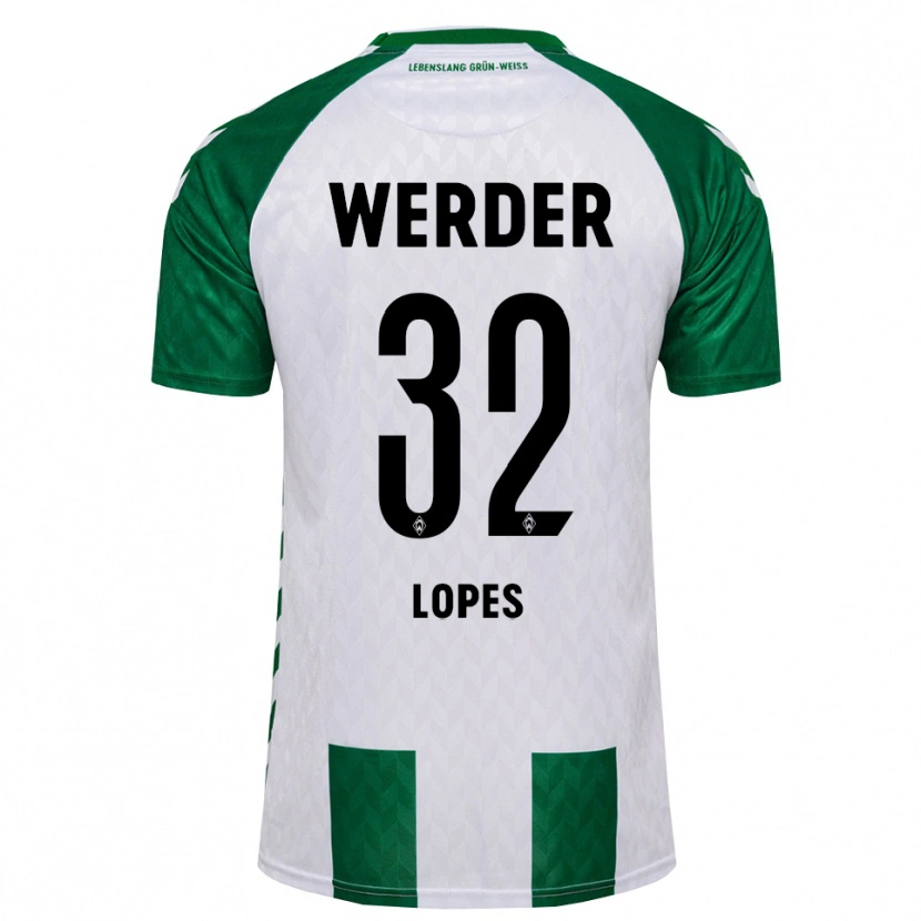 Danxen Heren Eugenio Lopes #32 Groen Wit Thuisshirt Thuistenue 2026/27 T-Shirt
